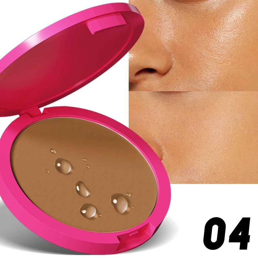 Matte Pressed Powder Compact Oil Control Face Makeup Base - Multiple Shades