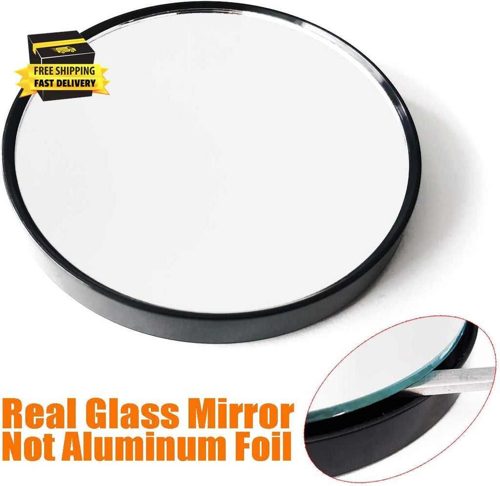 10X Magnifying Makeup Mirror with Suction Cups - Round Cosmetic Mirror for Facial Care