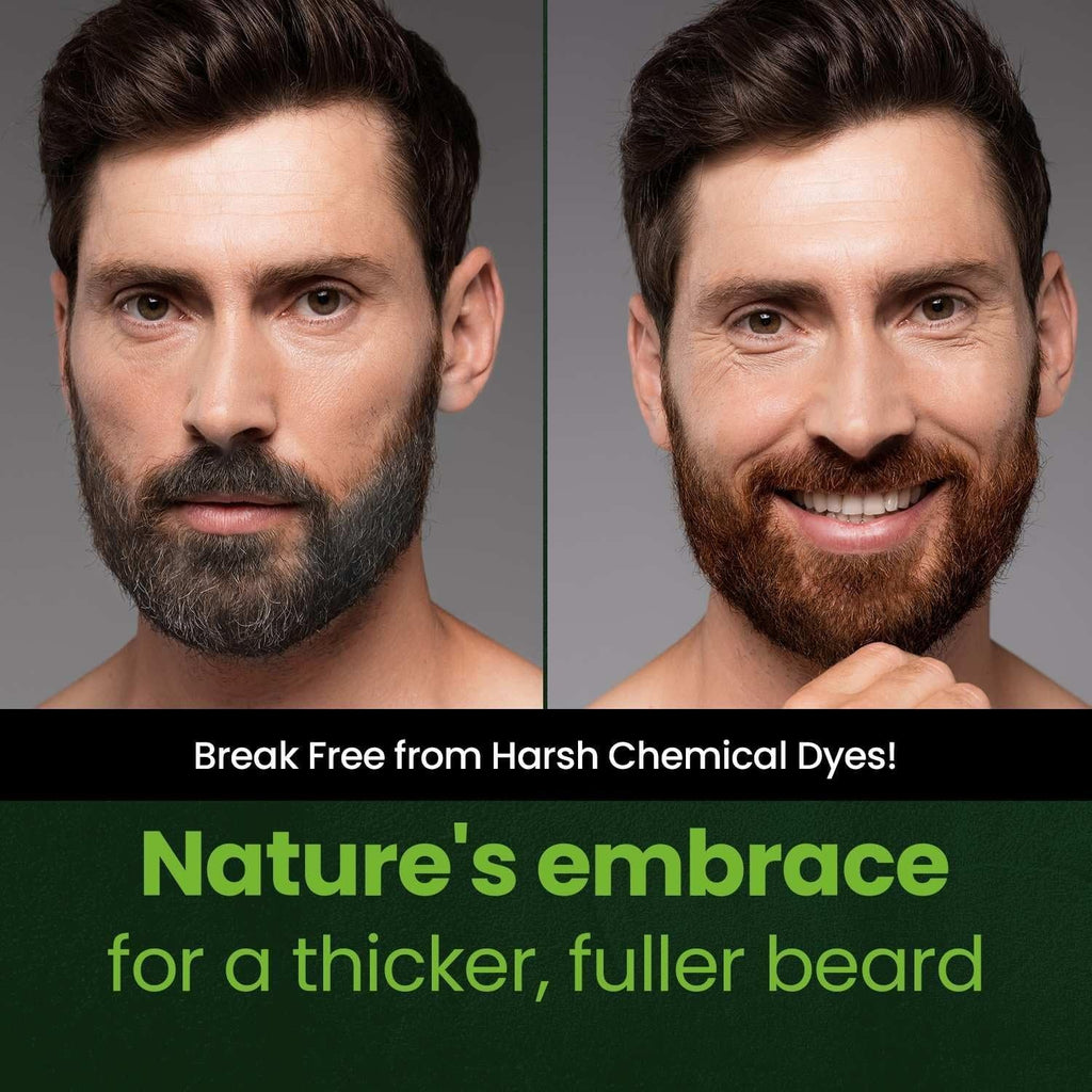 Men's Mustache & Beard Dye Dark Brown 1 Pack - Ammonia-Free, Ppd-Free