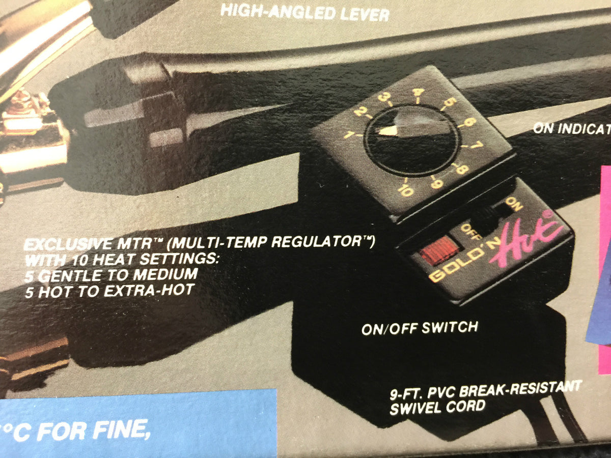 Professional 3/4 Inch Gold-Plated Curling Iron with Multi-Temperature Settings
