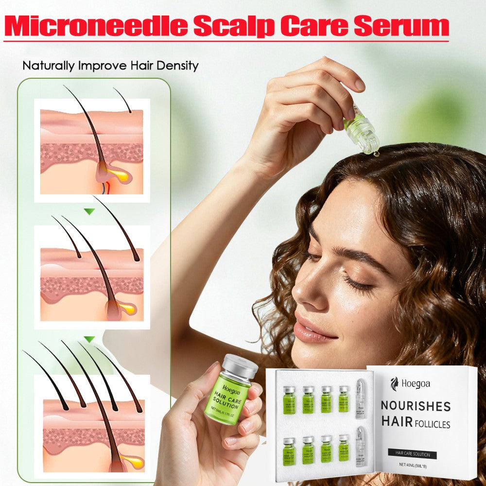 Microneedle Hair Roller Serum for Scalp Nourishment & Thickening - 8-40 Pieces