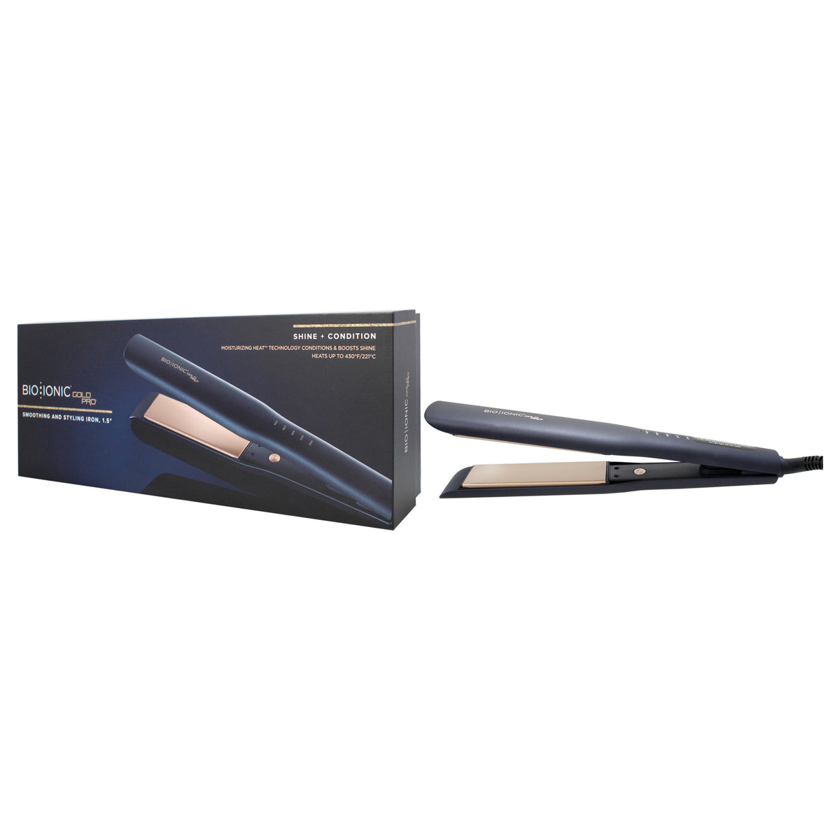 1.5 Inch Flat Iron Hair Styling Tool with Moisturizing Heat Technology