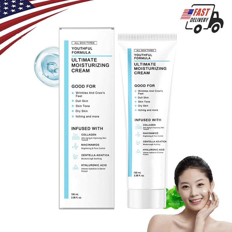 Moisturizing Face Cream for All Skin Types - Hydrating Anti-Aging Formula
