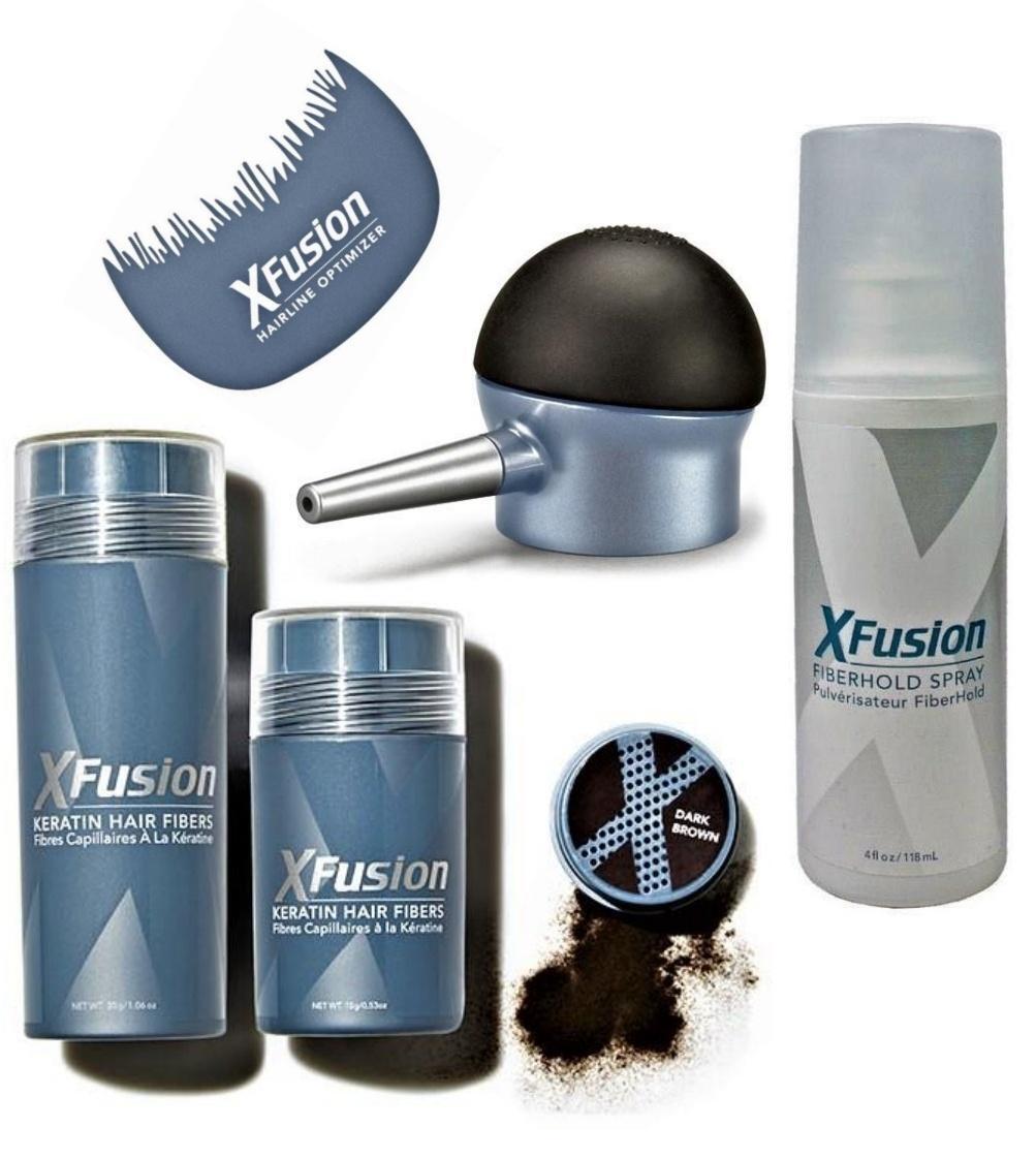 Hair Fiber & Spray Kit with Applicator - Thinning Hair Thickening