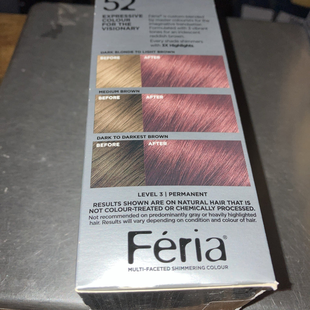 Permanent Hair Color Kit 52 Auburn Rose - 5 Box Pack