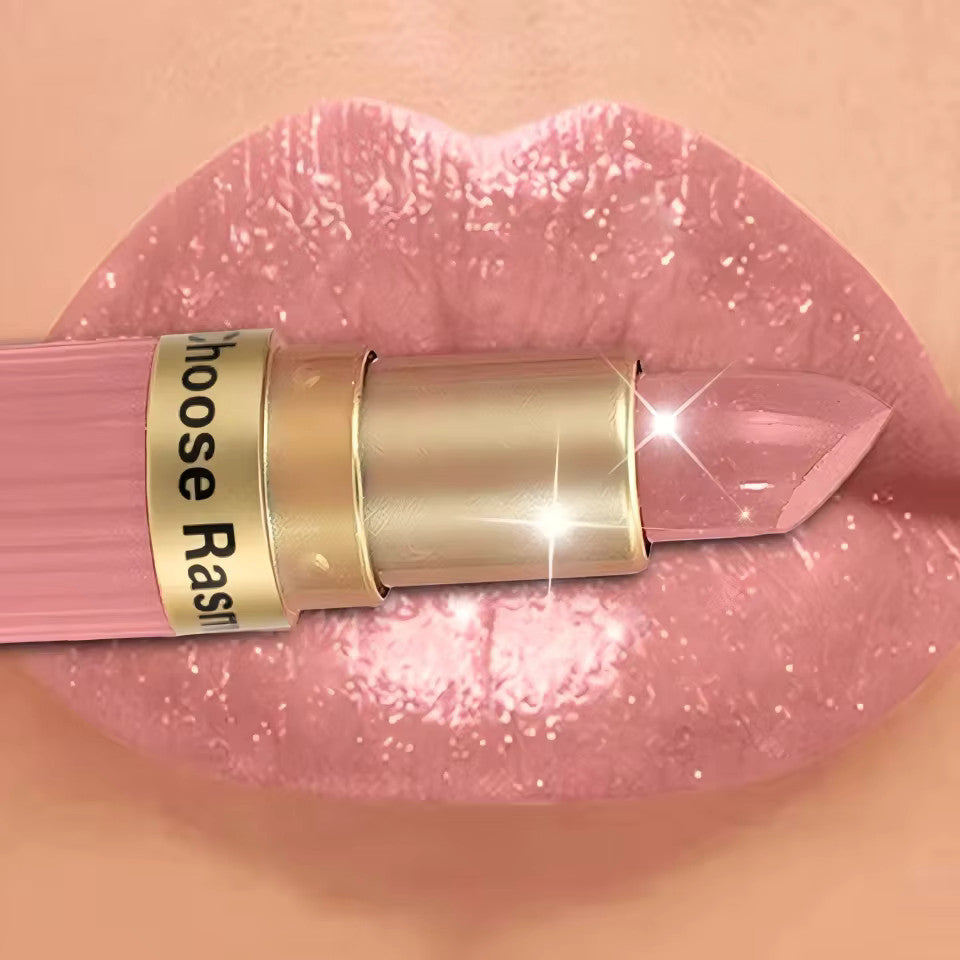 Pearlescent Pink Glitter Velvet Lipstick Waterproof Long Lasting Matte Lip Makeup