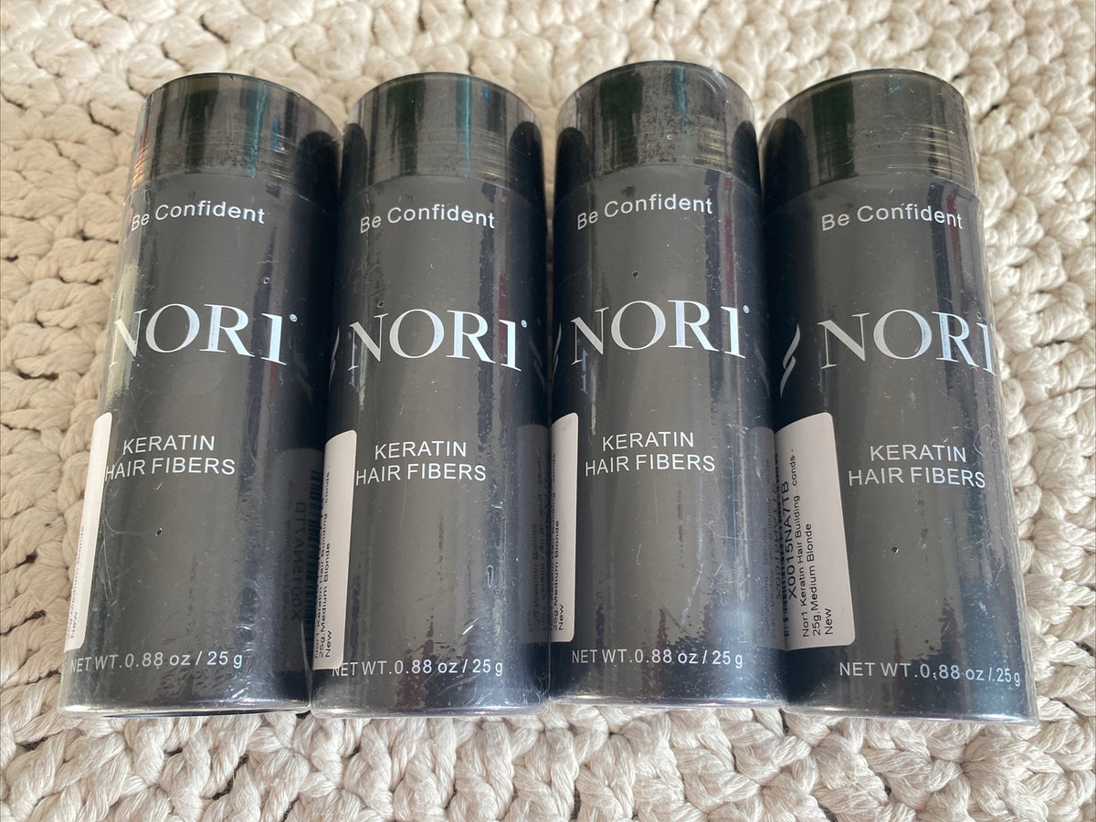 Keratin Hair Fibers Treatment Medium Brown 4 Pack - Hair Loss Concealers