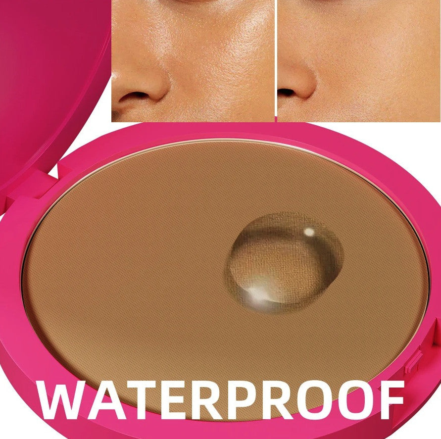 Matte Pressed Powder Compact Oil Control Face Makeup Base - Multiple Shades