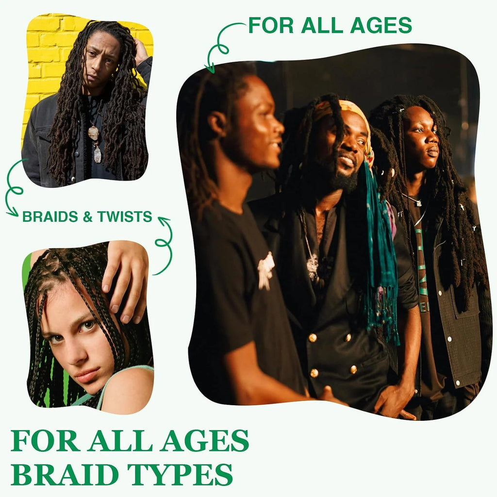 Rose Mint Braiding Spray for Dreadlocks & Hair Growth - 6.8 fl oz
