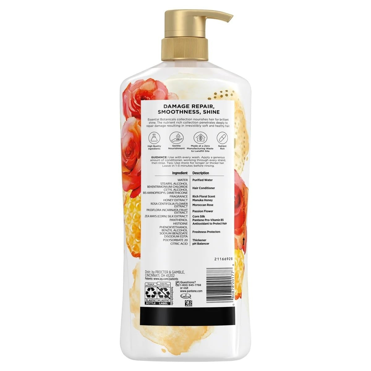 Moroccan Rose & Manuka Honey Conditioner - Sulfate-Free, Moisturizing, 38.2 Oz