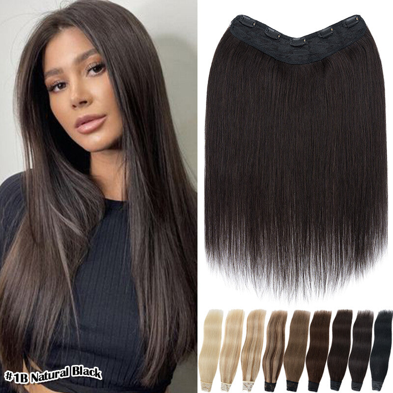 Clip-In Remy Human Hair Extensions Full Head Weft - 12-24 Inch, Multiple Styles & Colors