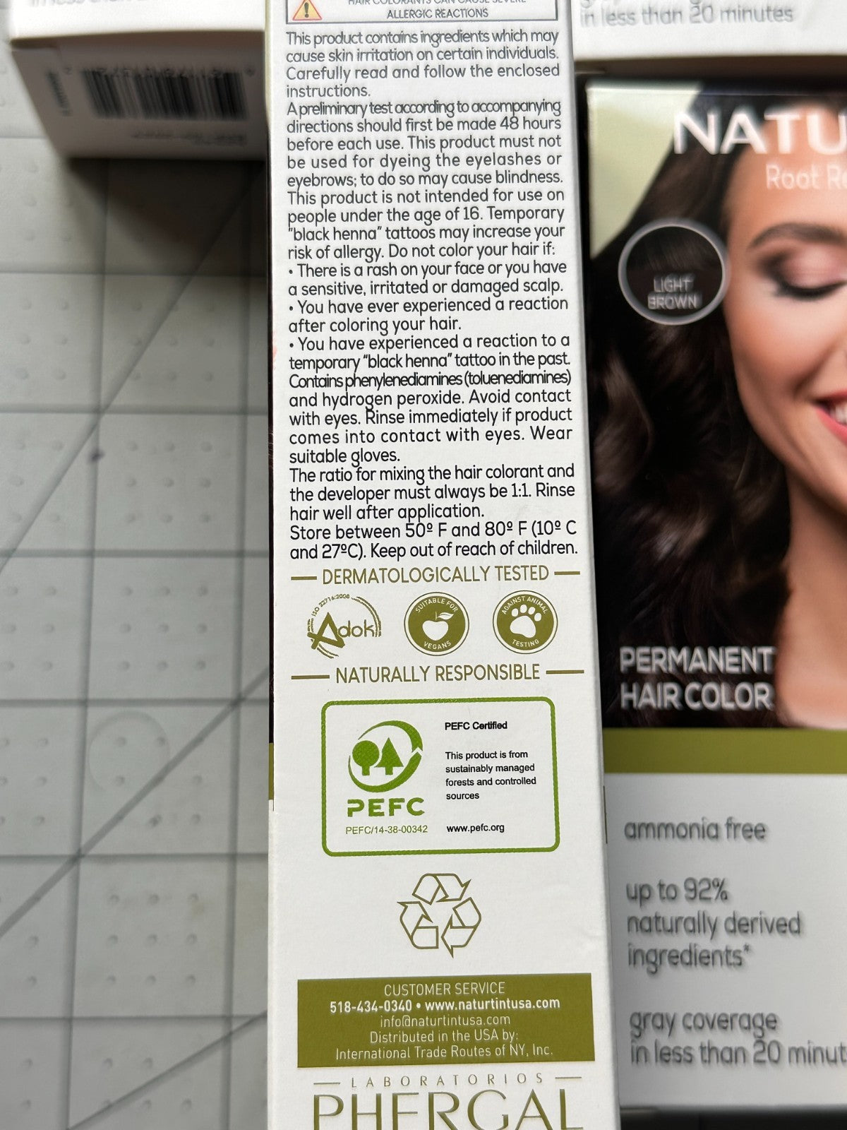 Natural Hair Color Root Retouch Creme Light Brown 6-Pack - Permanent Hair Dye