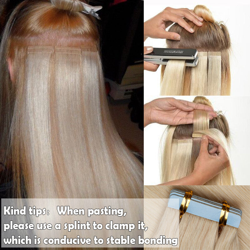 Remy Human Hair Tape-In Extensions Full Head 40pcs - Various Lengths & Colors