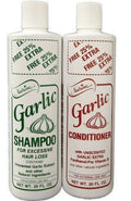 Garlic Shampoo and Conditioner Set 20oz Unscented Hair Care Combo