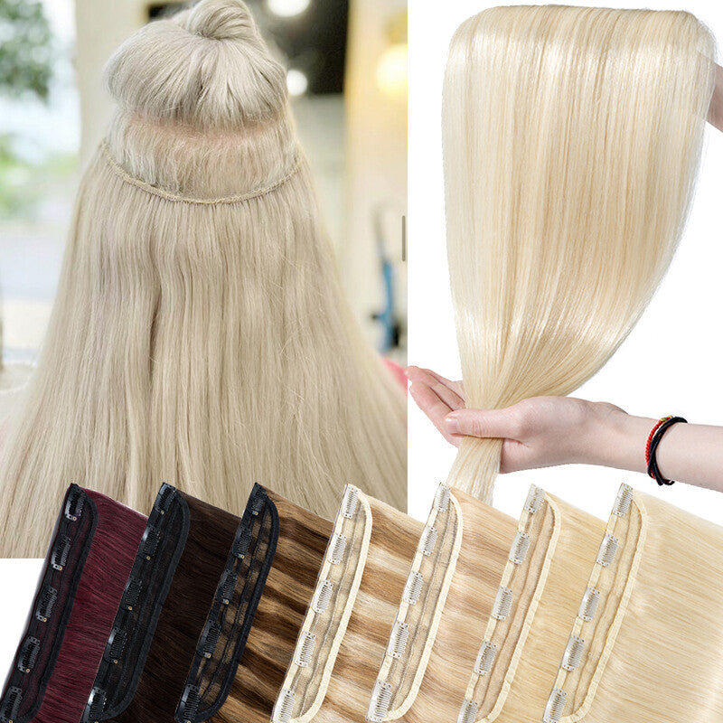 Clip-In Hair Extensions - Remy Human Hair Full Head Balayage Set