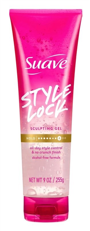 (3 Pack) Suave Hair Gel Style Lock Sculpting 9oz - Long-Lasting Hold, Alcohol-Free