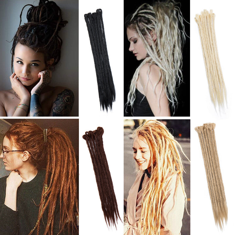 Synthetic Crochet Braiding Dreadlock Hair Extensions - Soft, Thick, Easy to Wear