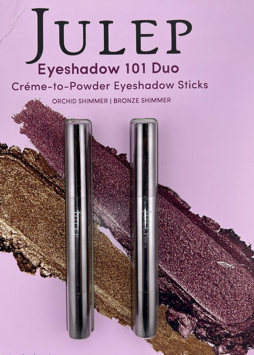 Crème-to-Powder Eye Shadow Duo - Orchid Shimmer & Bronze Shimmer