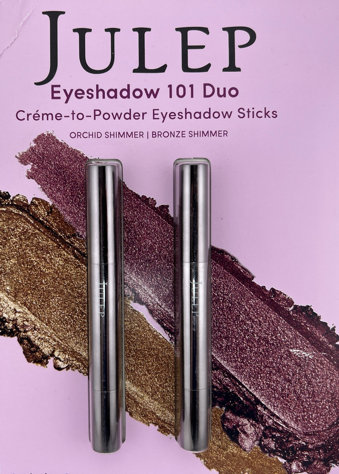 Crème-to-Powder Eye Shadow Duo - Orchid Shimmer & Bronze Shimmer