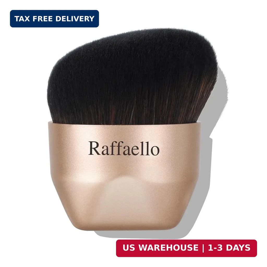 Angled Foundation Makeup Brush Dense Soft Synthetic Kabuki Tool for Flawless Finish