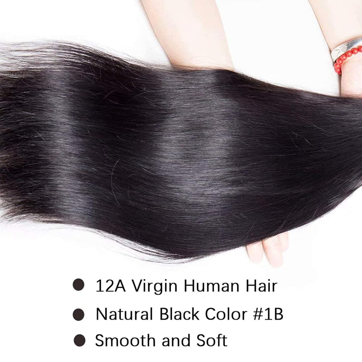 Brazilian Straight Human Hair Extensions 30 Inch - Unprocessed 12A Virgin Hair