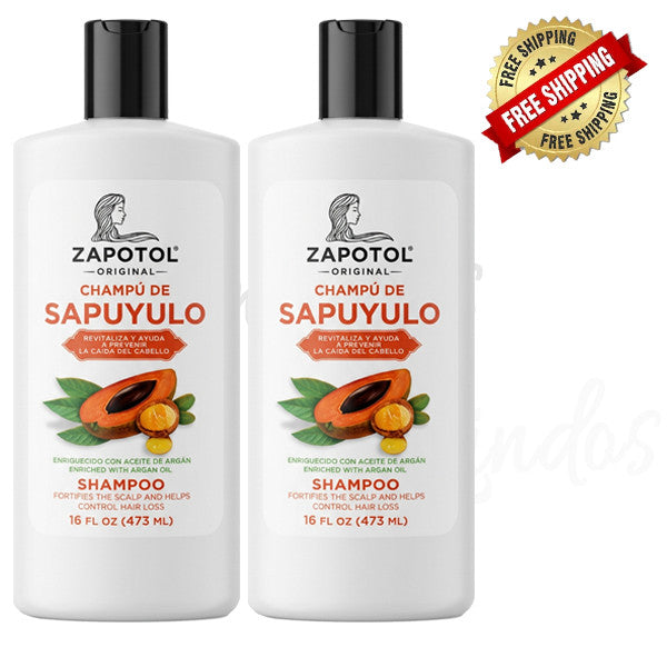 2 Pack Argan Oil Enriched Shampoo - Sapuyulo Hair Care 16 oz
