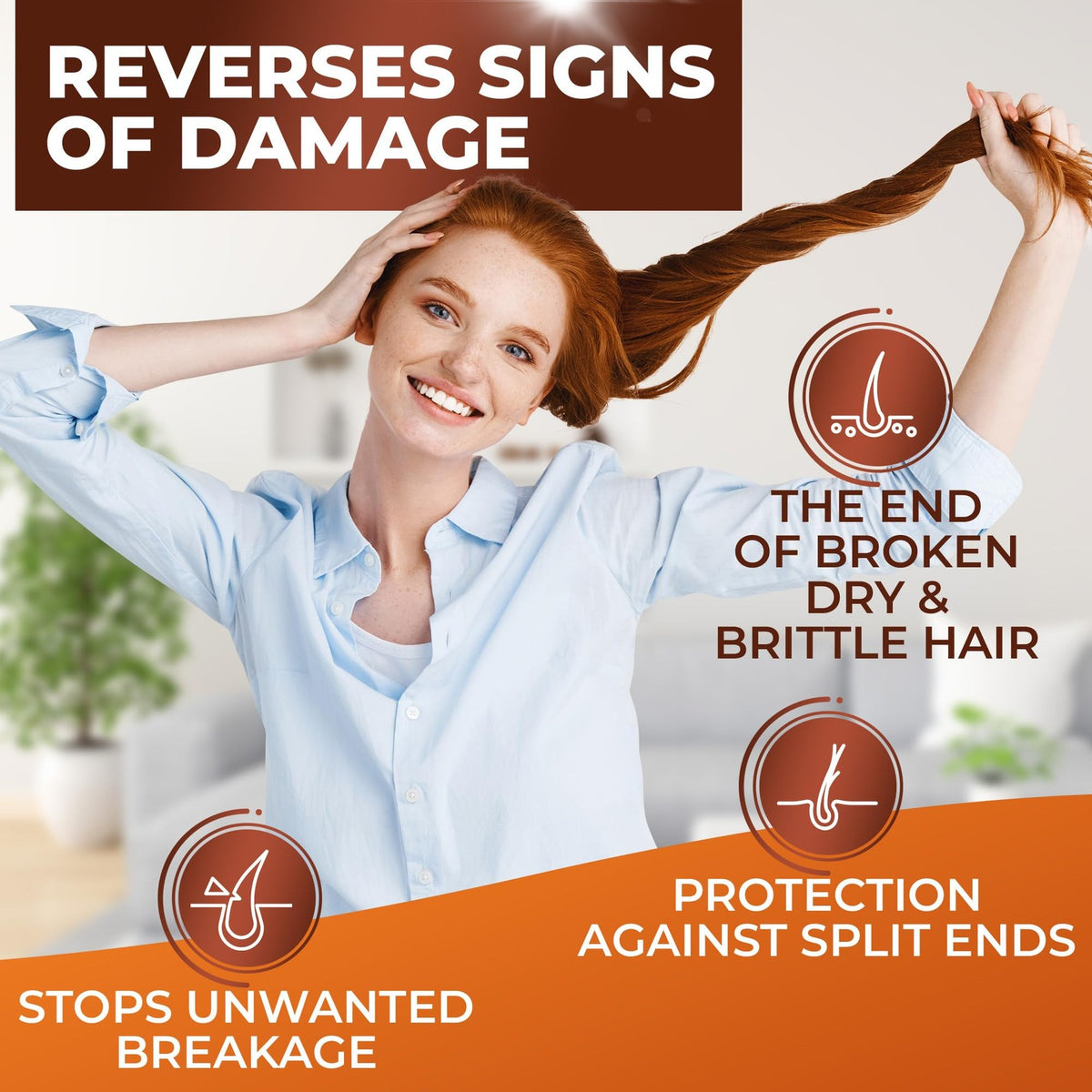 Moroccan Argan Oil Shampoo & Conditioner Set - Sulfate Free, Anti Frizz, Hydrating for Damaged & Curly Hair