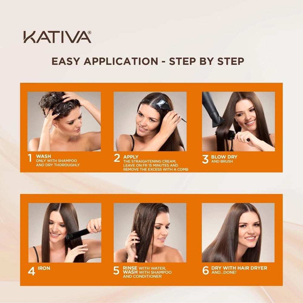 Brazilian Straightening Kit for Hair - 12 Weeks Home Use with Keratin, Argan Oil & Shea Butter