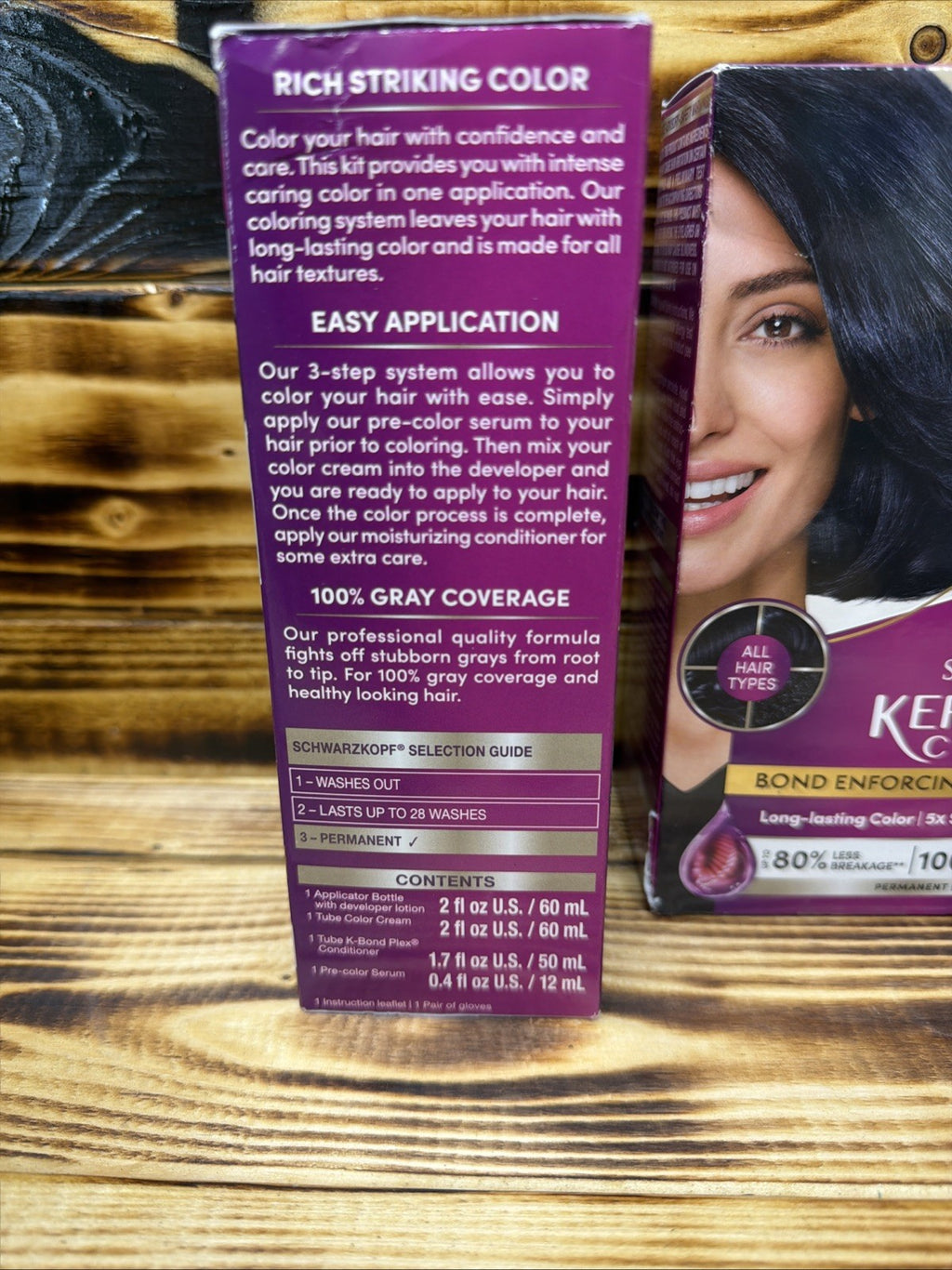 2 Pack Permanent Hair Color Cream - Deep Dark Blue 3.11