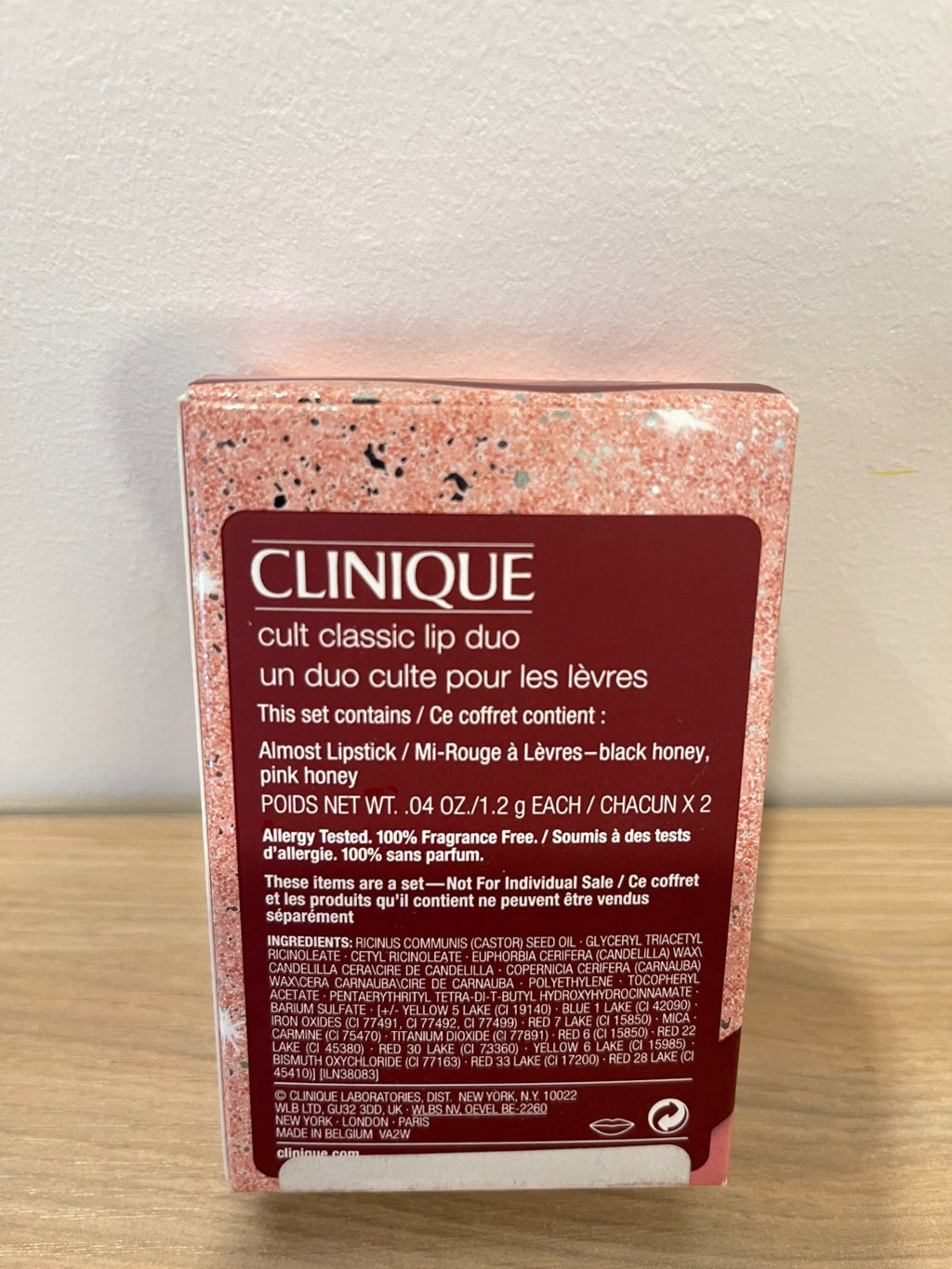 Clinique Mini Lip Duo with Black Honey and Pink Honey - Sheer Glossy Balm Set
