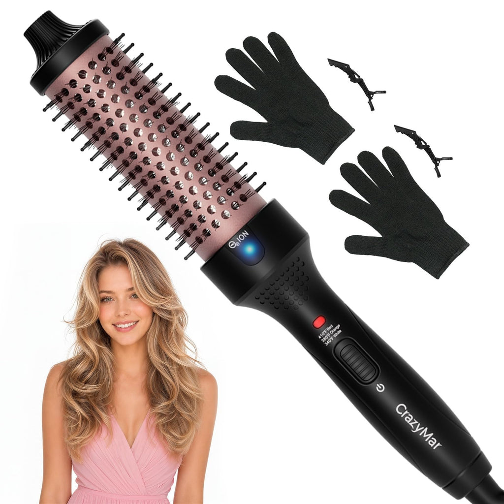 Ionic 1.5-Inch Thermal Round Brush - Fast Heat-Up Curling Styling Tool