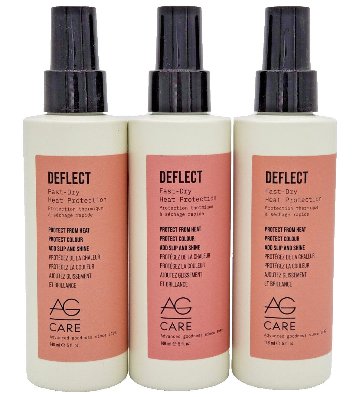 Hair Heat Protectant Spray - Fast Drying, Color-Protecting, 5 oz Set of 3