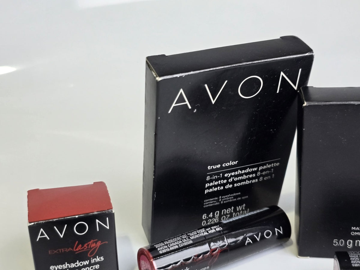 Avon Makeup Lot: Eyeshadow Palettes, Lipsticks, Extra Lasting Ink Set