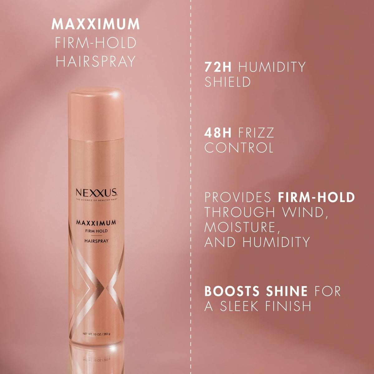 Nexxus Maximum Finishing Mist Hair Spray - Strong Hold & Shine, 10 oz