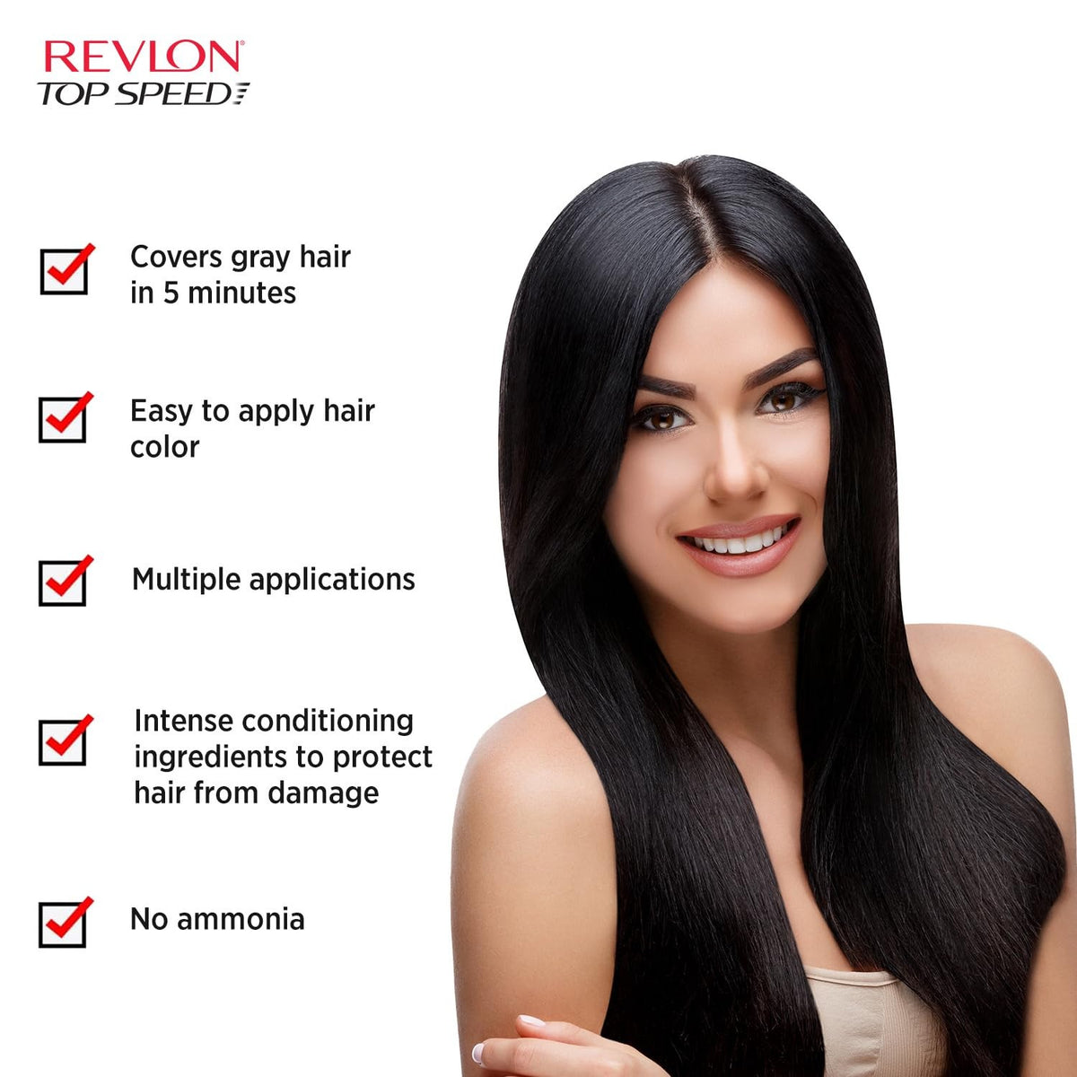 Permanent Hair Color for Women and Men | Natural Black, 5-Minute Grey Coverage