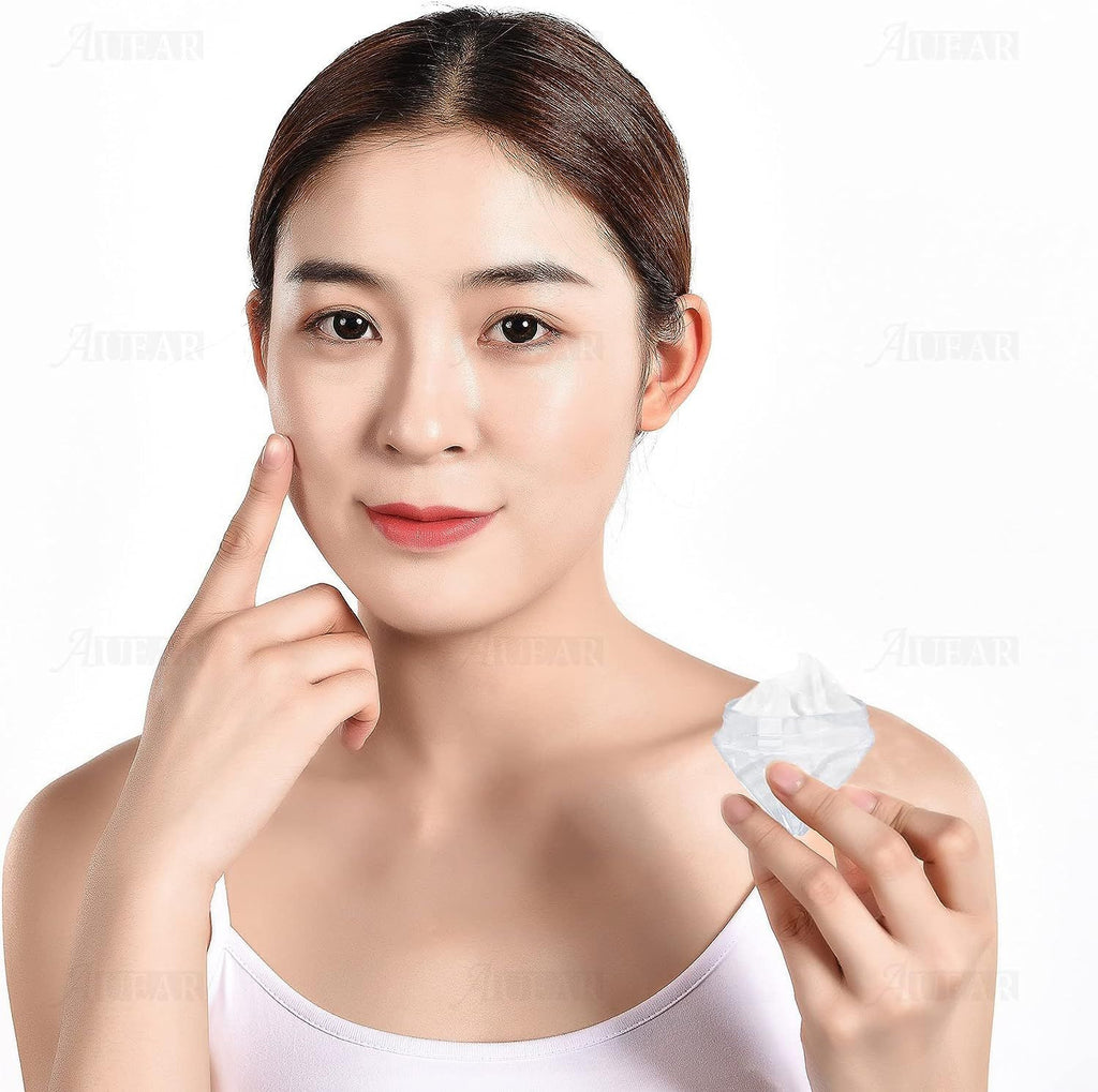 Diamond Shaped 5g Empty Jars - 50 Pack Clear Plastic Containers for Lip Balm & Cosmetics