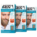 Men's Beard & Mustache Dye Kit with Brush - 12 Shades, Keratin & Natural Oils