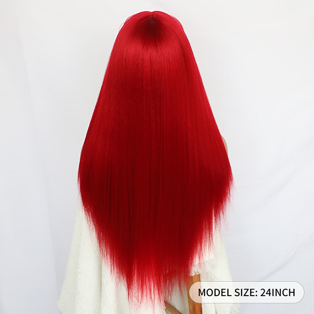 Heat Resistant Synthetic Lace Front Wigs for Women - Long Straight Style