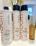 Keratin Hair Treatment Kit with Shampoo, Conditioner & Argan Oil – Salon Quality