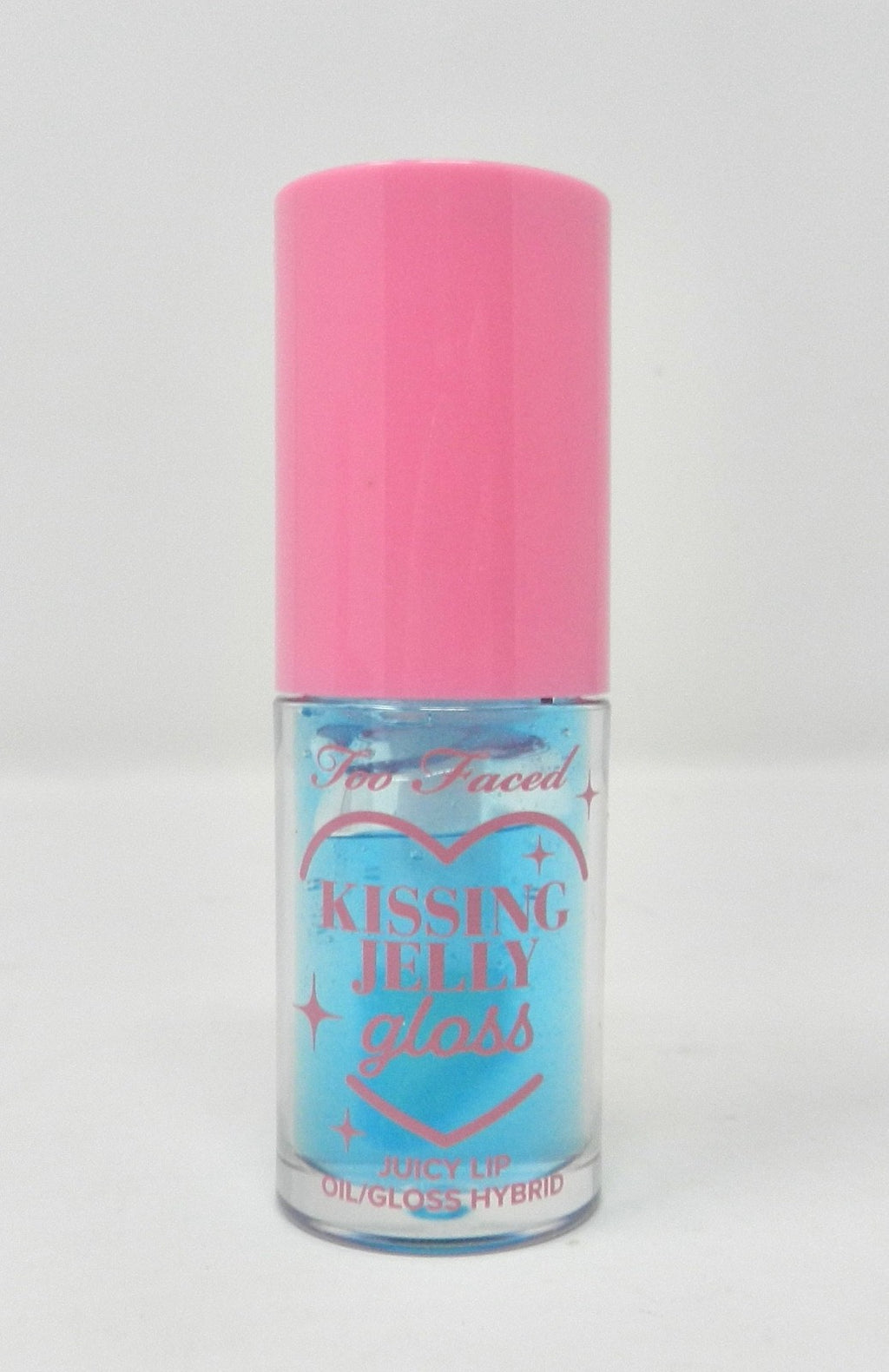 Too Faced Kissing Jelly Lip Oil & Gloss Duo Bubblegum Blue Snow