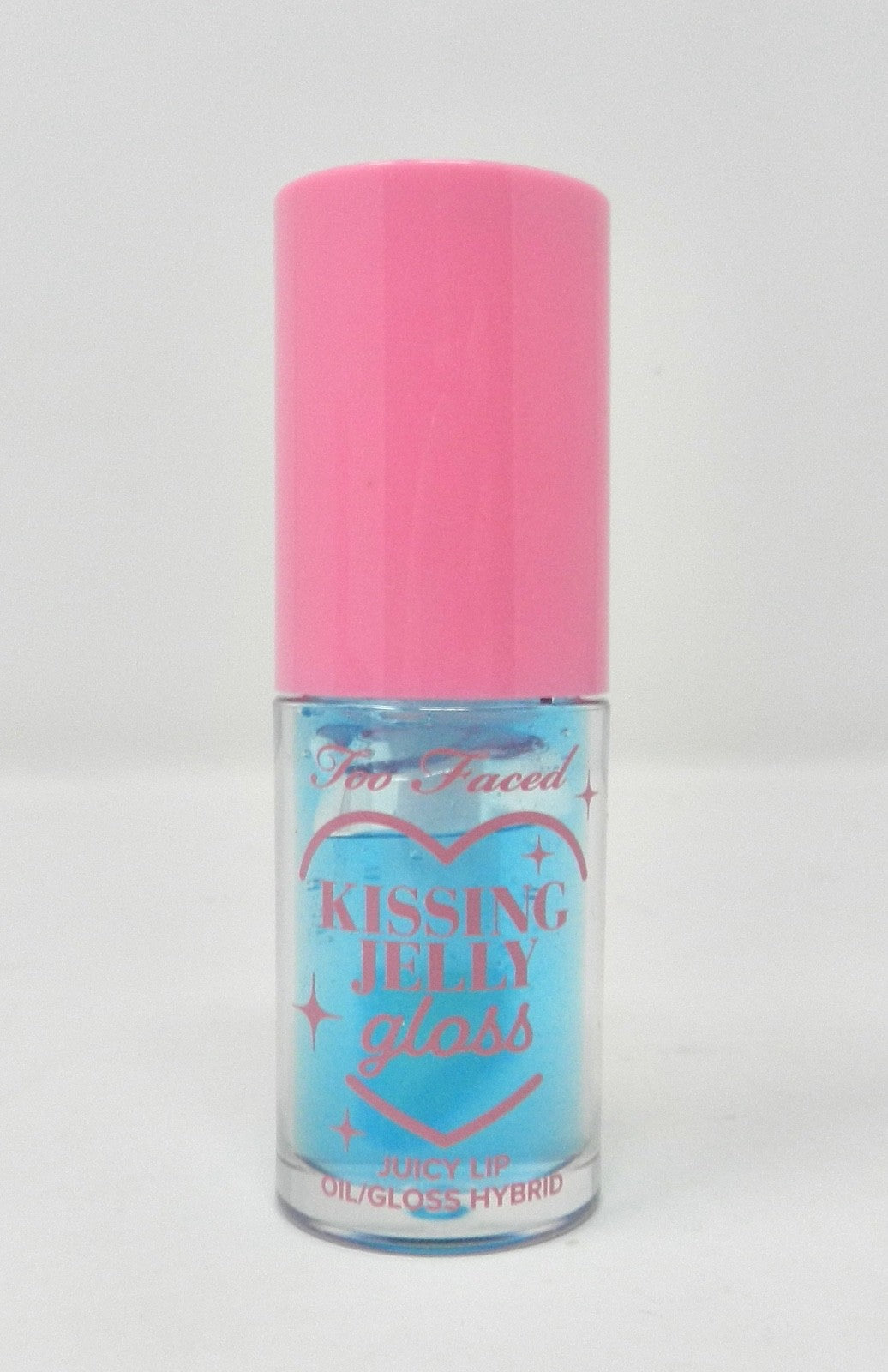 Too Faced Kissing Jelly Lip Oil & Gloss Duo Bubblegum Blue Snow
