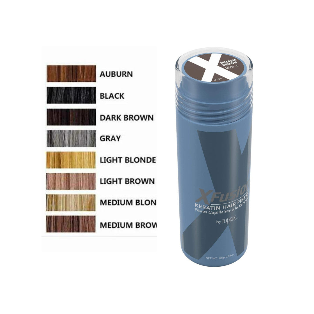 Keratin Hair Fibers 28g for Thicker, Fuller Hair - Multiple Colors