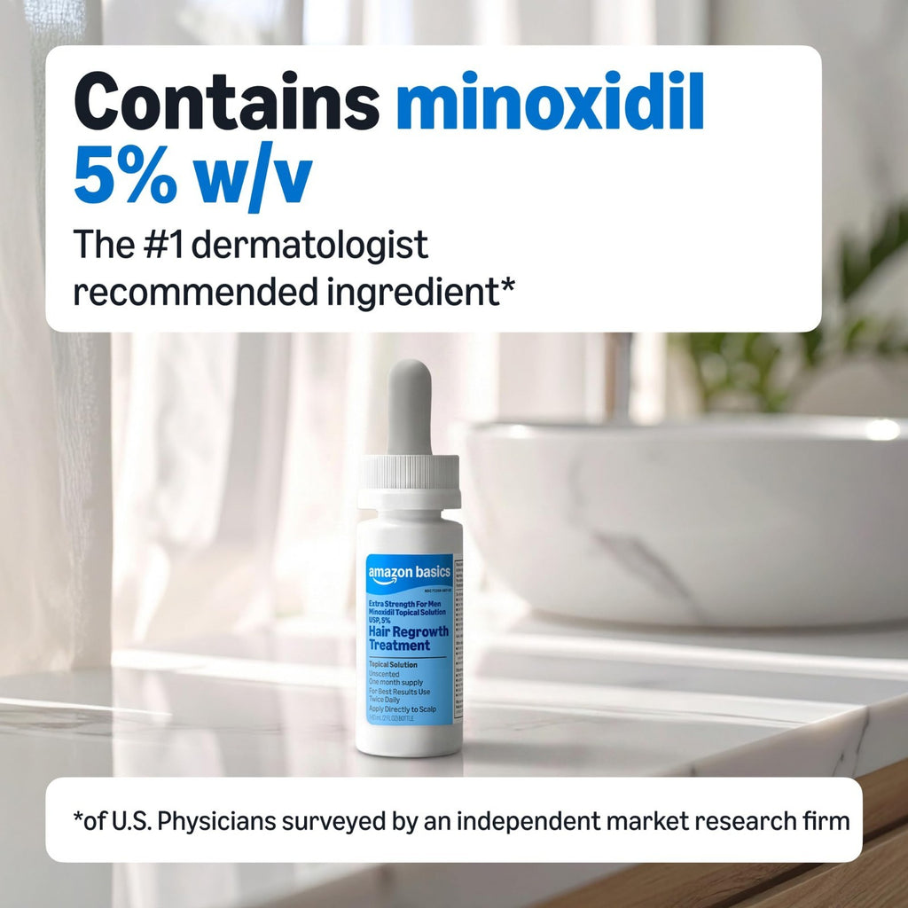Men's 5% Minoxidil Hair Regrowth Treatment - 12 oz Topical Solution