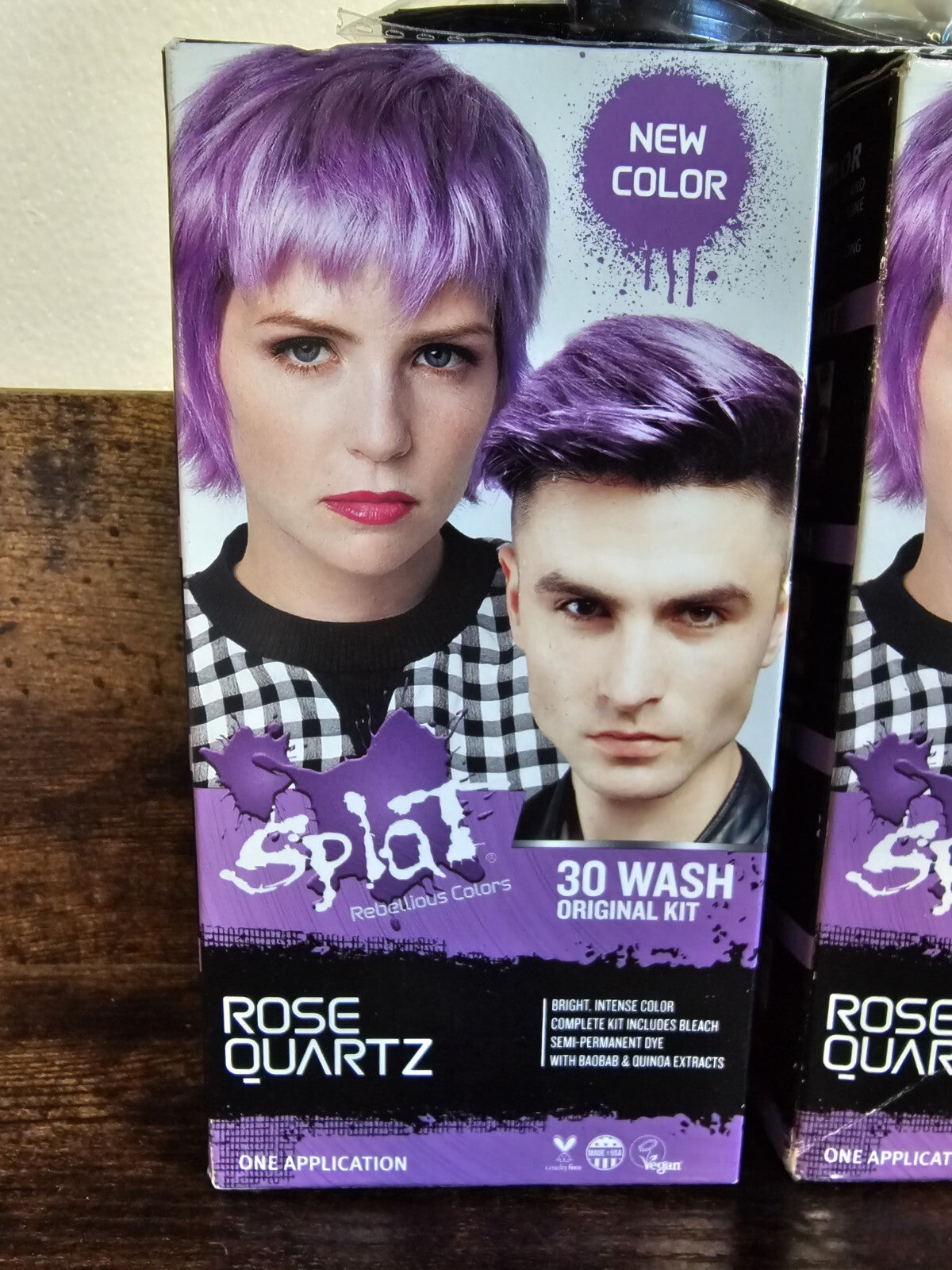 Rebellious Rose Quartz Hair Dye Kit with Coloring Bowl - Vibrant Hair Color