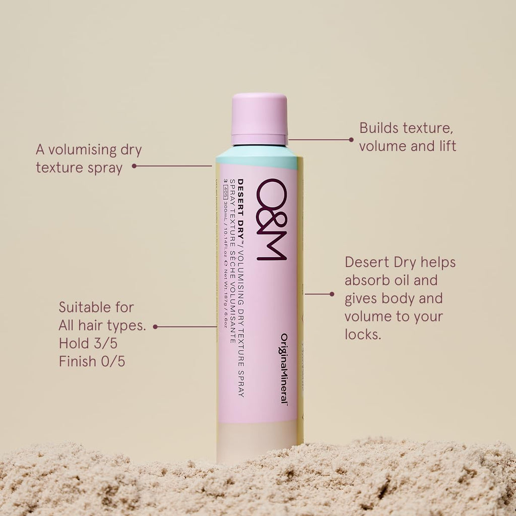 Volumizing Dry Texture Spray for Fine Hair - 300ml | Creates Lift & Fuller Style