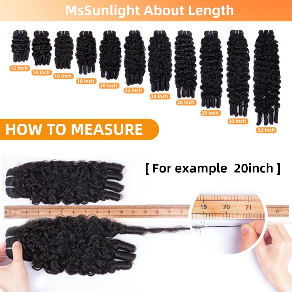 16-Inch Burmese Curly Human Hair Bundle with Double Weft - Virgin, Full Density