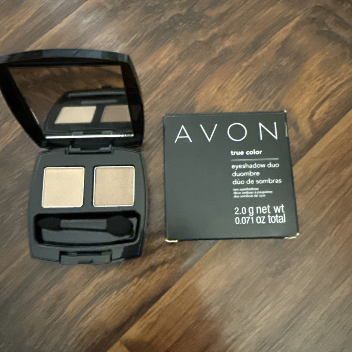 Eyeshadow Duo Warm Cashmere - Avon True Color Makeup Palette with Shimmer