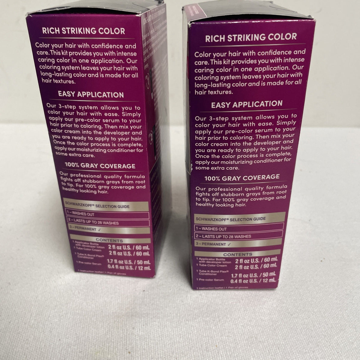 Schwarzkopf Keratin Anti-Age Hair Color Permanent 1.1 Midnight Black - Pack of 2