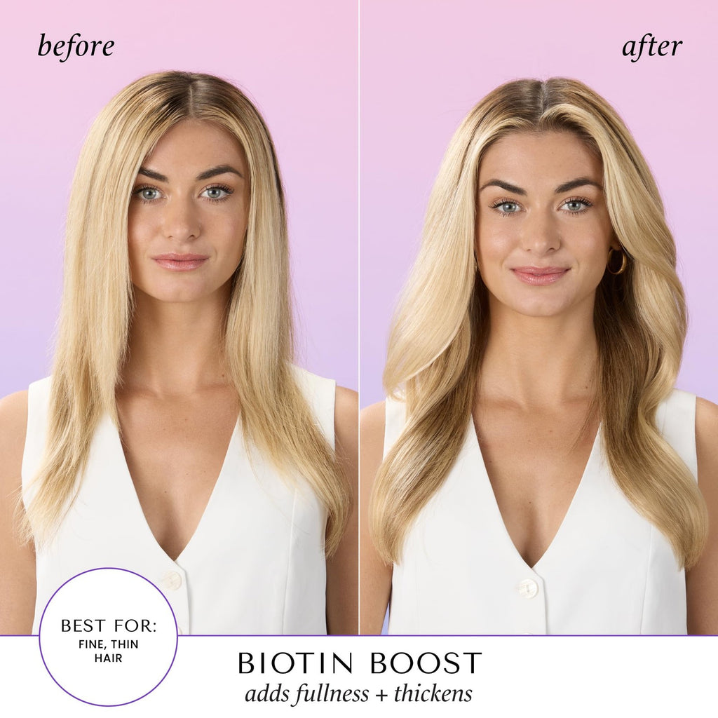Biotin Boost Thickening Shampoo & Conditioner Set for Fuller Hair - 12 Fl Oz Pack of 2