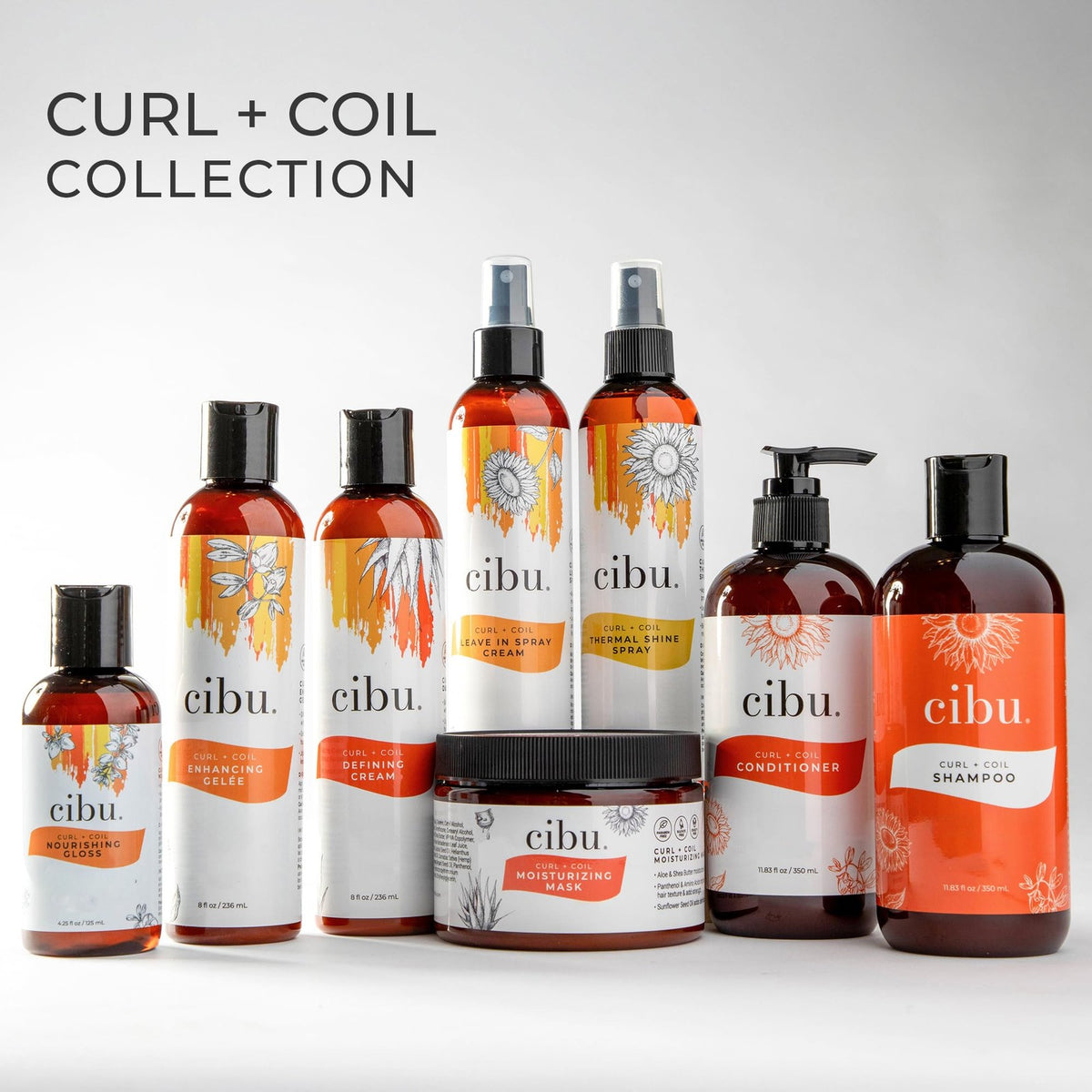 Curl + Coil Leave-In Hair Spray Cream - Moisturizing Detangler for Curly Hair, 8oz, Pack of 8